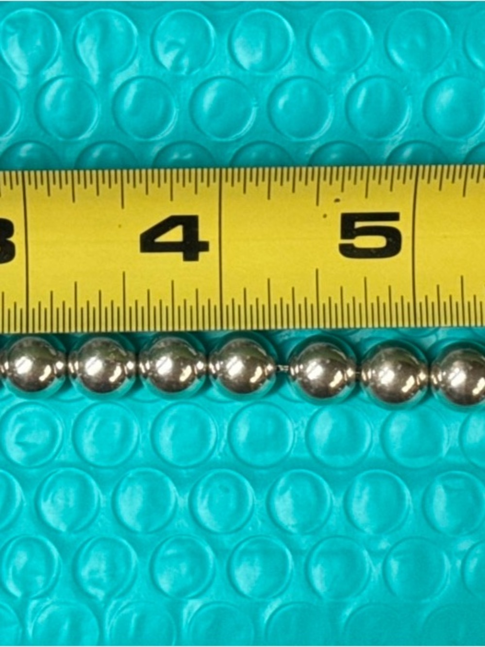 Tiffany & Co. Sterling Silver 8" Ball Chain Bracelet - 22.4g - Picture 2 of 3